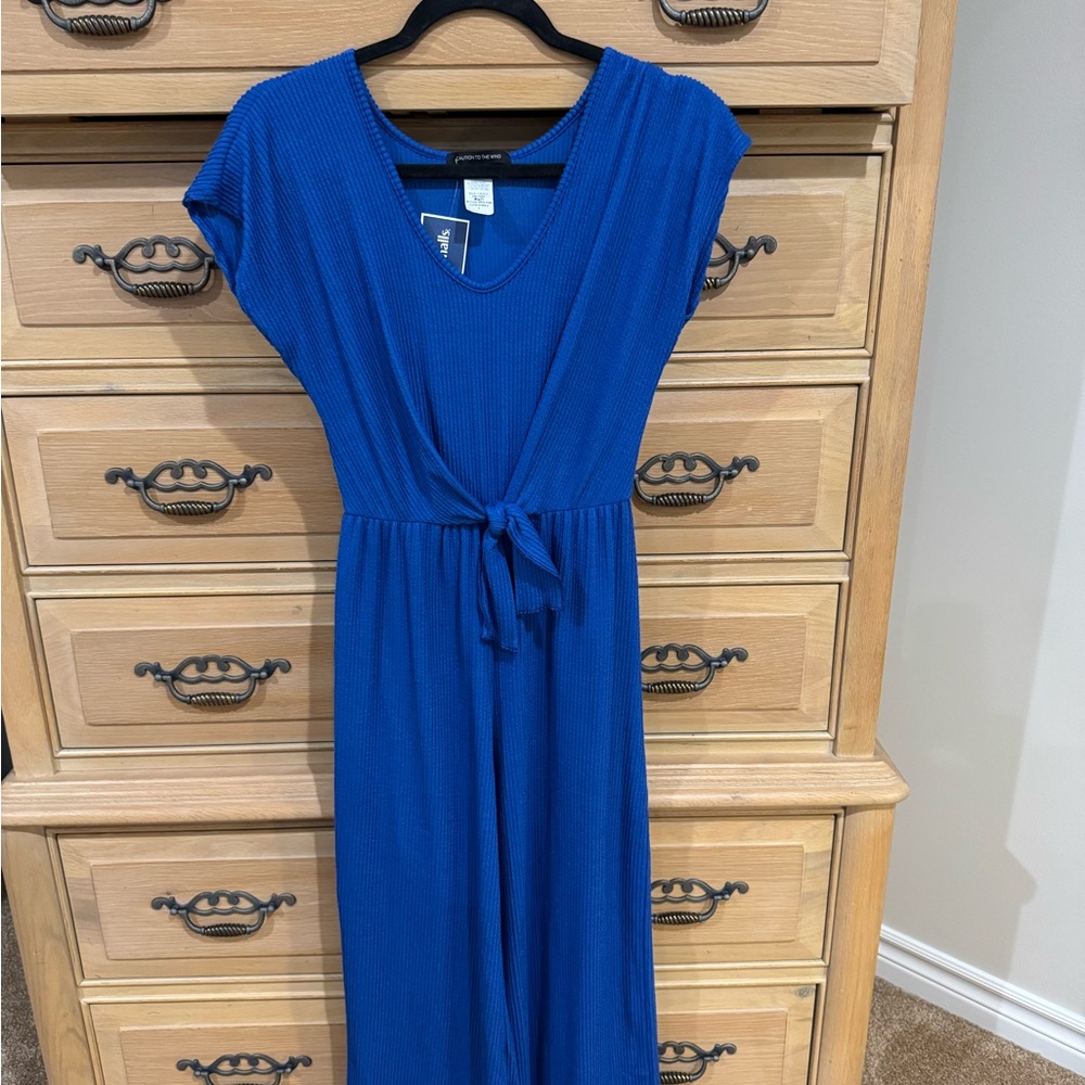 Caution To The Wind Royal Blue jumpsuit